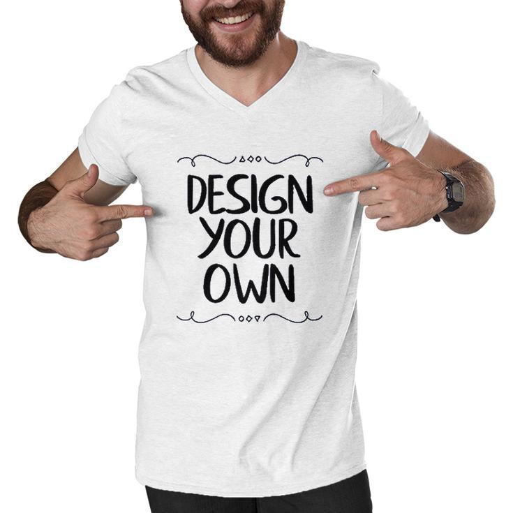 Design Your Own V2 Men V-Neck Tshirt