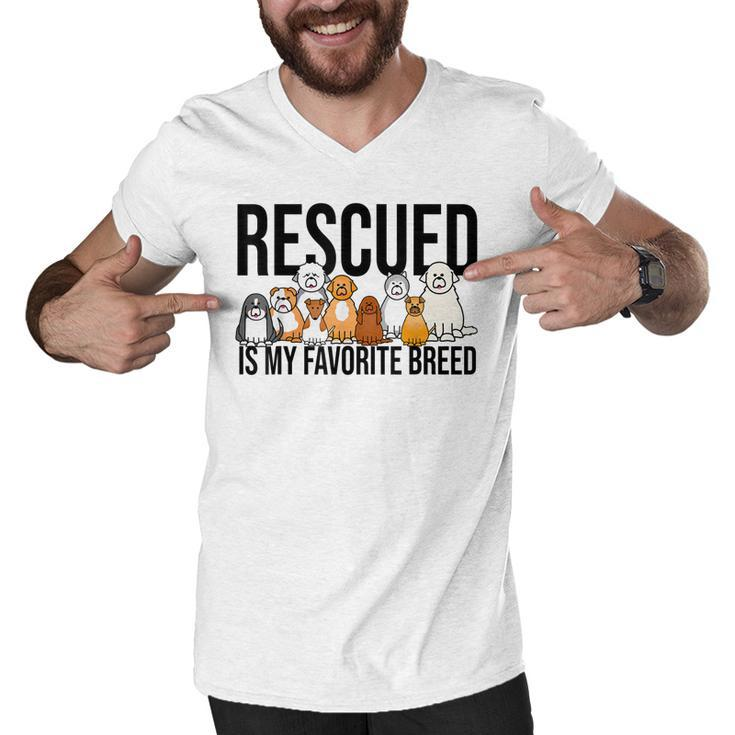 Dog Lovers  For Women Men Kids - Rescue Dog  Boy  Men V-Neck Tshirt