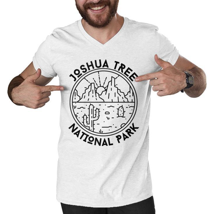 Joshua Tree National Park California Nature Hike Outdoors  Men V-Neck Tshirt