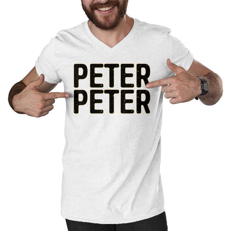 Peter Peter  Halloween Pumpkin Eater Costume Shirt Men V-Neck Tshirt