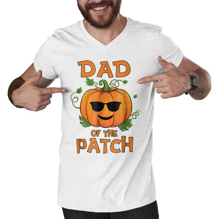 Pumpkin Dad Of The Patch  Family Halloween Tee Men V-Neck Tshirt