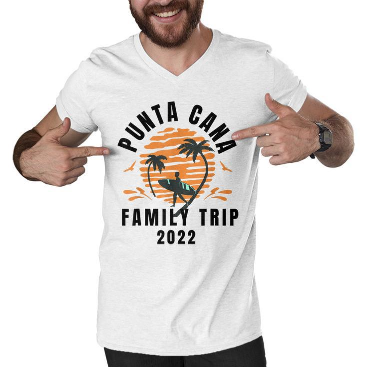 Punta Cana Family Vacation 2022 Matching Dominican Republic  V3 Men V-Neck Tshirt