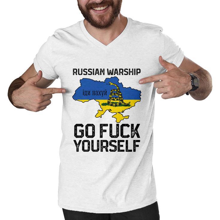 Russian Warship Go F Yourself Russian Warship Go Fuck Yourself Tshirt Men V-Neck Tshirt