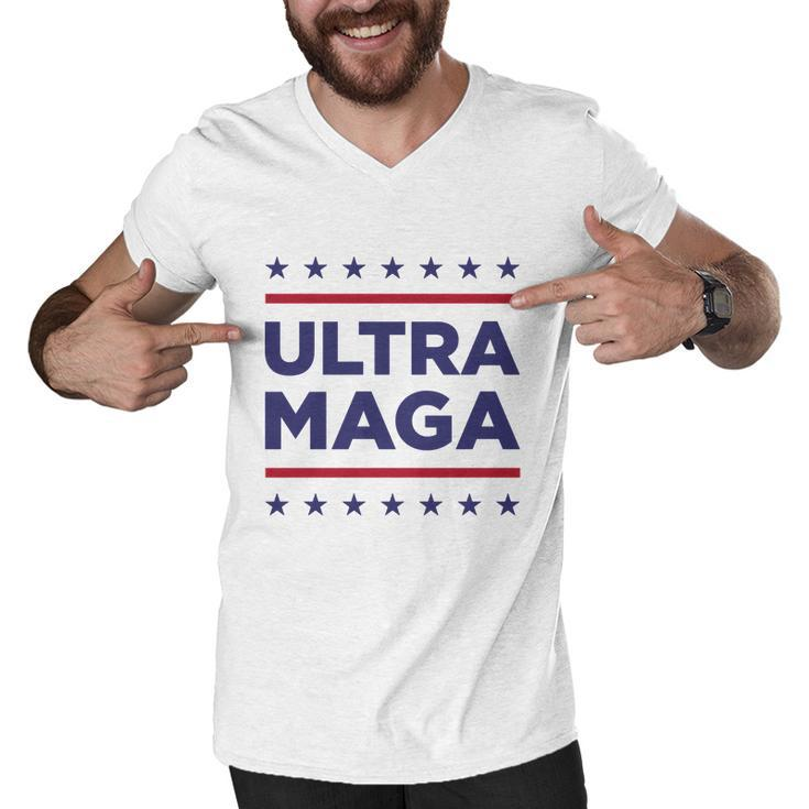 Ultra Maga American Flag Tshirt V4 Men V-Neck Tshirt