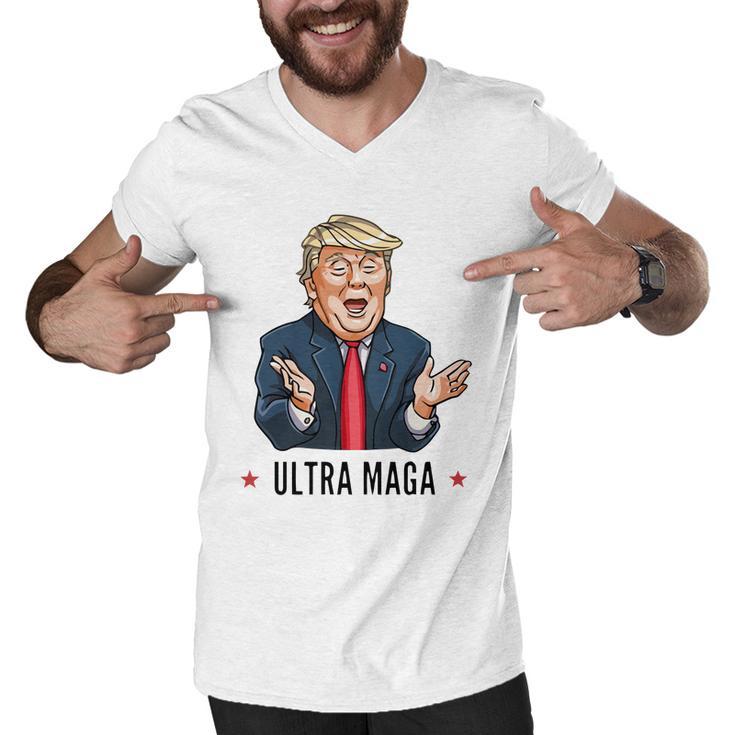 Ultra Maga Eagle Donald Trump Ultra Maga Tshirt Men V-Neck Tshirt