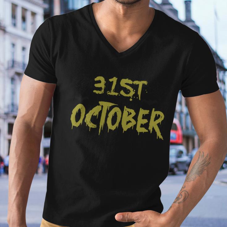 31 October Funny Halloween Quote V5 Men V-Neck Tshirt