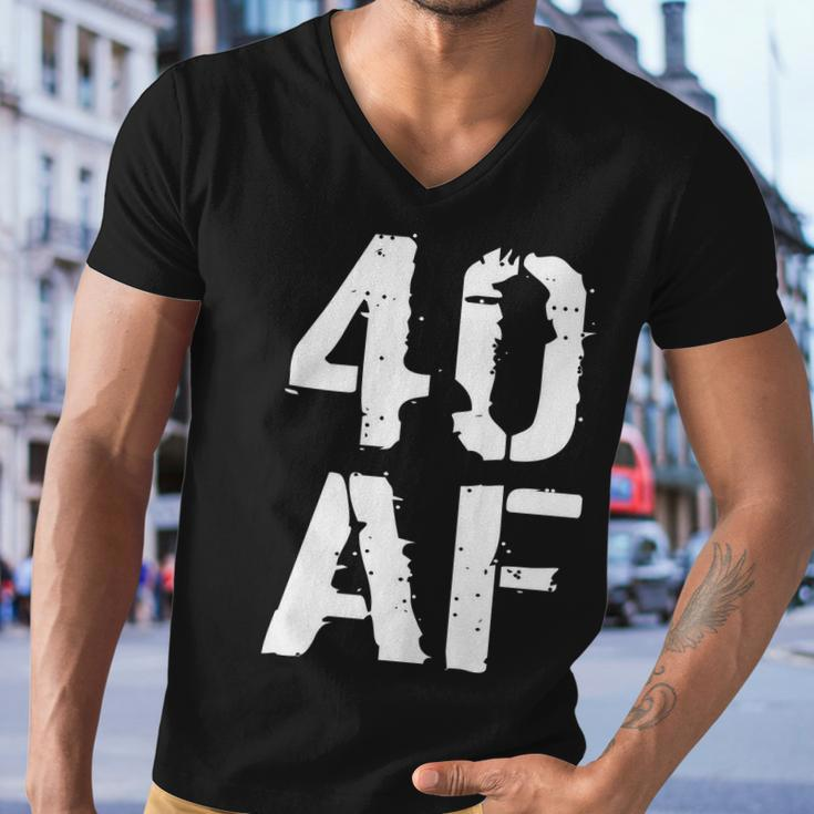 40 Af 40Th Birthday Men V-Neck Tshirt
