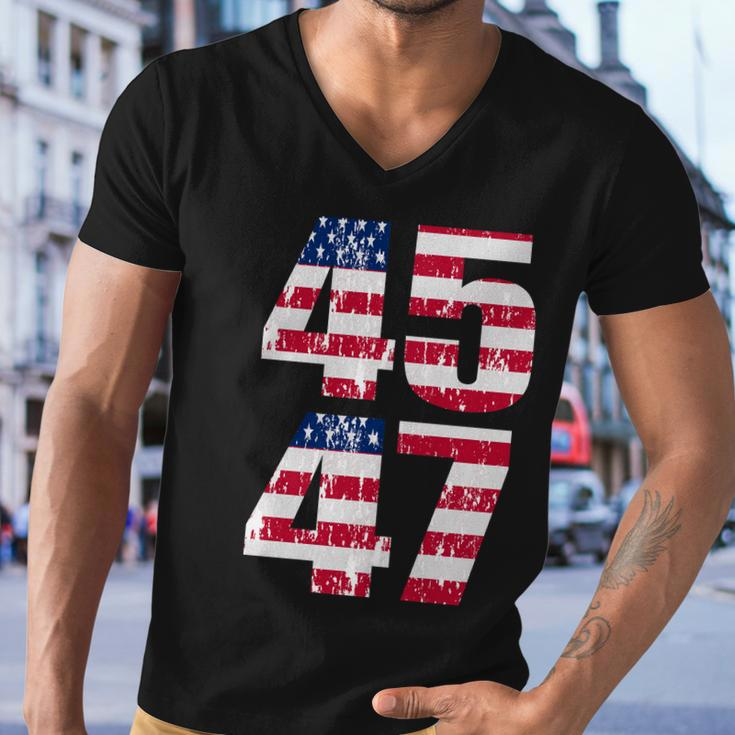 45 47 Trump 2024 Tshirt V2 Men V-Neck Tshirt