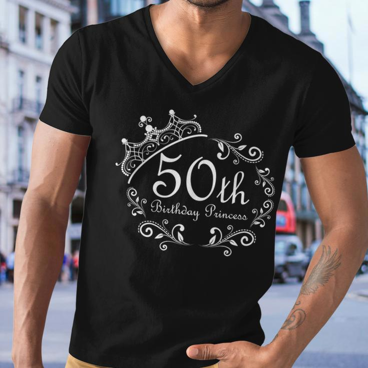 50Th Birthday Princess Tshirt Men V-Neck Tshirt