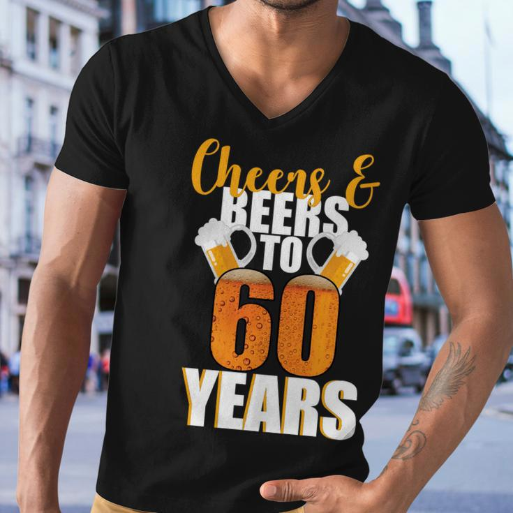 60Th Birthday Cheers & Beers To 60 Years Tshirt Men V-Neck Tshirt