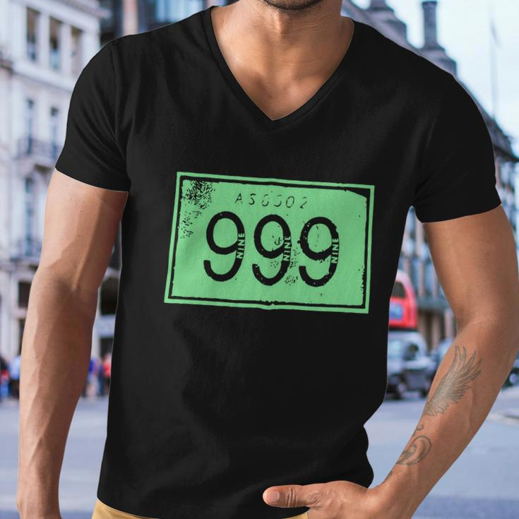 999 Punk Damned Buzzcocks Tshirt Men V-Neck Tshirt