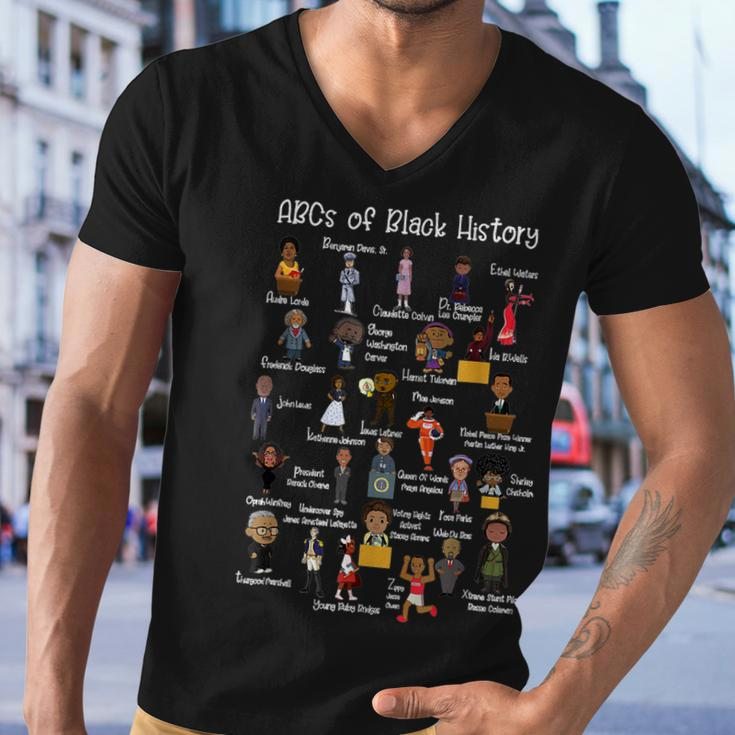 Abcs Of Black History Month Original Black History  Men V-Neck Tshirt