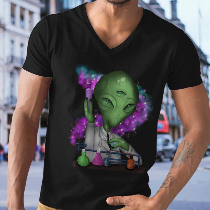 Alien Science Ufo Men V-Neck Tshirt