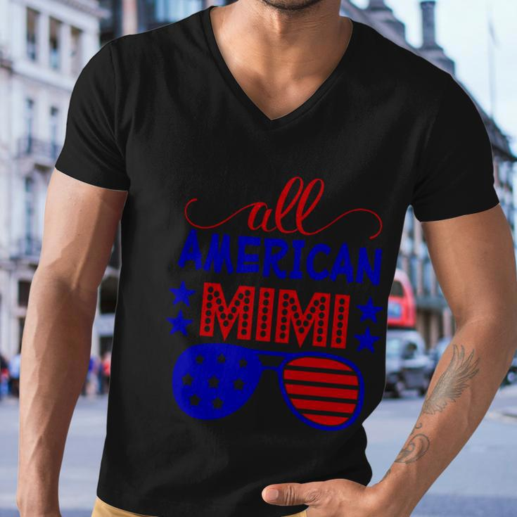 All American Mimi Sunglasses 4Th Of July Independence Day Patriotic Men V-Neck Tshirt