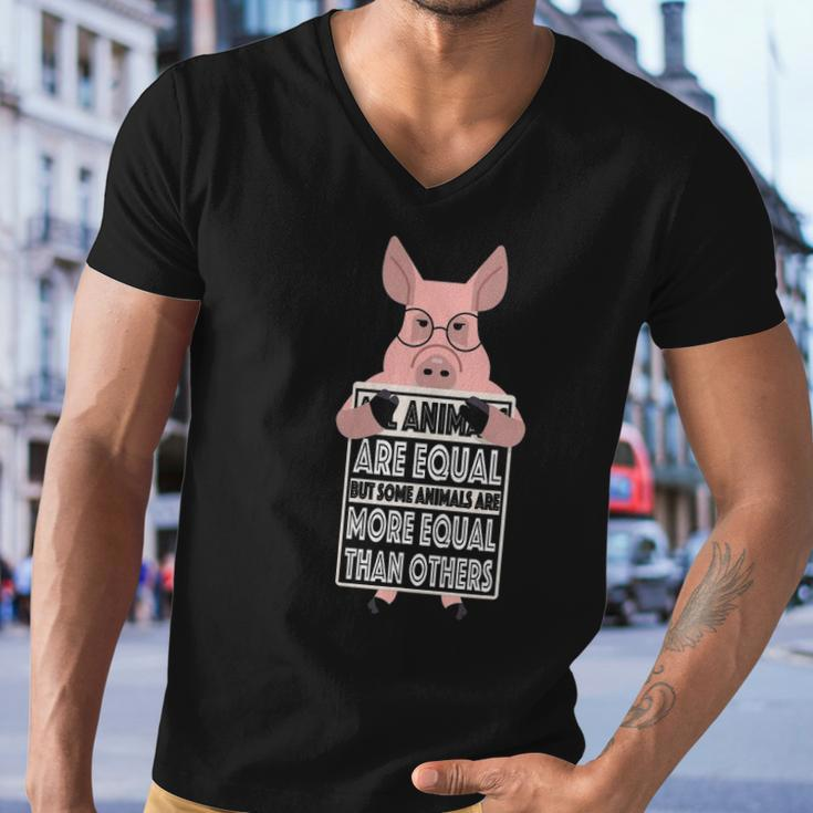 All Animals Are Equal Some Animals Are More Equal Men V-Neck Tshirt
