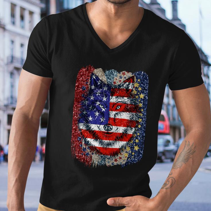 American Flag Usa 4Th Of July V2 Men V-Neck Tshirt