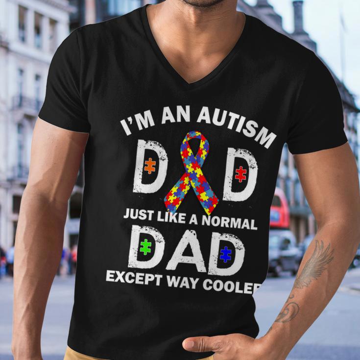 Autism Dad Just Like A Normal Dad But Way Cooler Tshirt Men V-Neck Tshirt