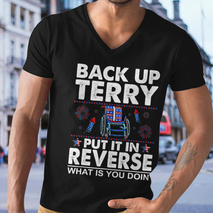 Back Up Terry Put It In Reverse Firework Funny 4Th Of July V2 Men V-Neck Tshirt