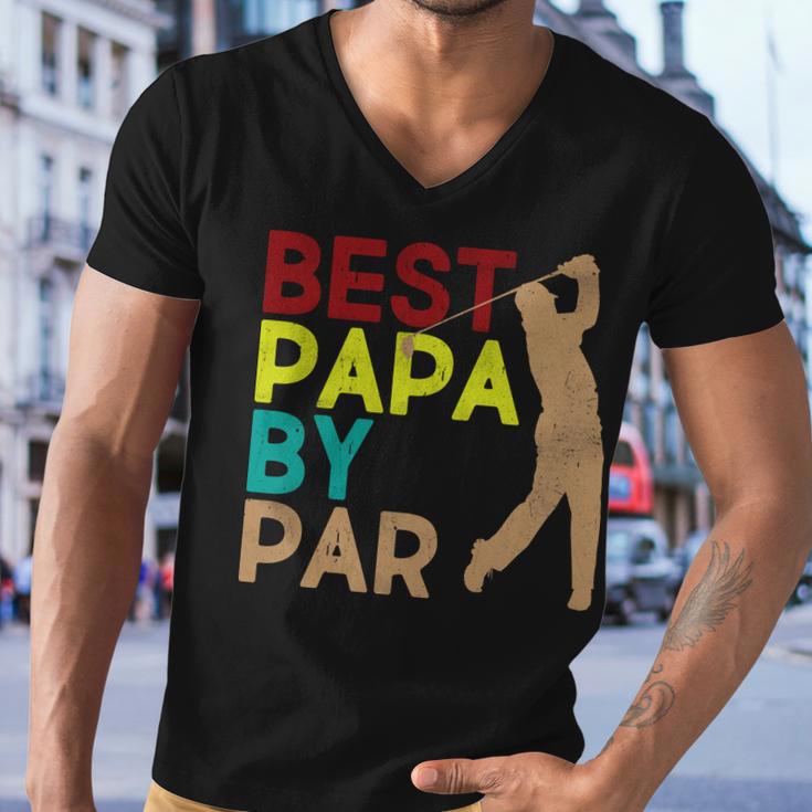 Best Papa By Par Tshirt Men V-Neck Tshirt