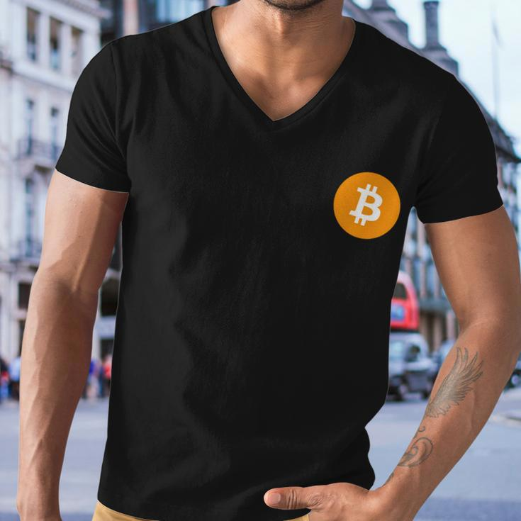 Bitcoin Pocket Men V-Neck Tshirt