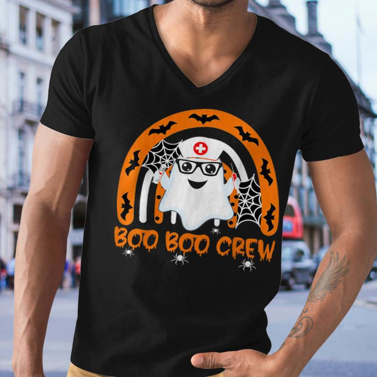 Boo Boo Crew Ghost Doctor Emt Halloween Nurse Men V-Neck Tshirt