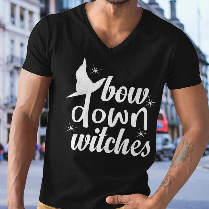 Bow Down Witches Tshirt Men V-Neck Tshirt