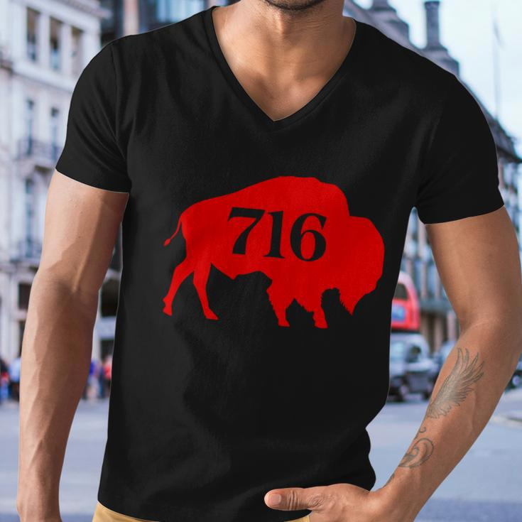 Buffalo 716 New York Football Tshirt Men V-Neck Tshirt