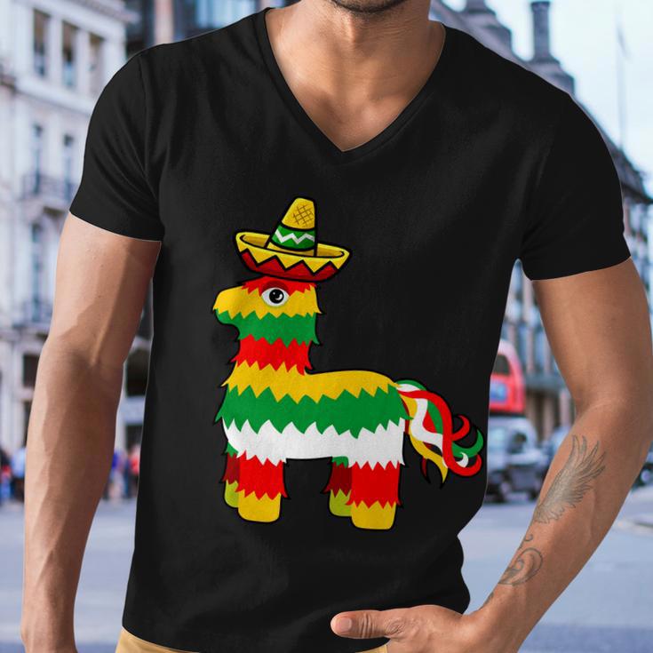 Cinco De Mayo Party Pinata Fiesta Sombrero Tshirt Men V-Neck Tshirt