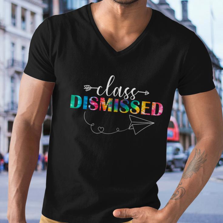 Class Dismissed Teachers Student Happy Last Day Of School Gift Men V-Neck Tshirt