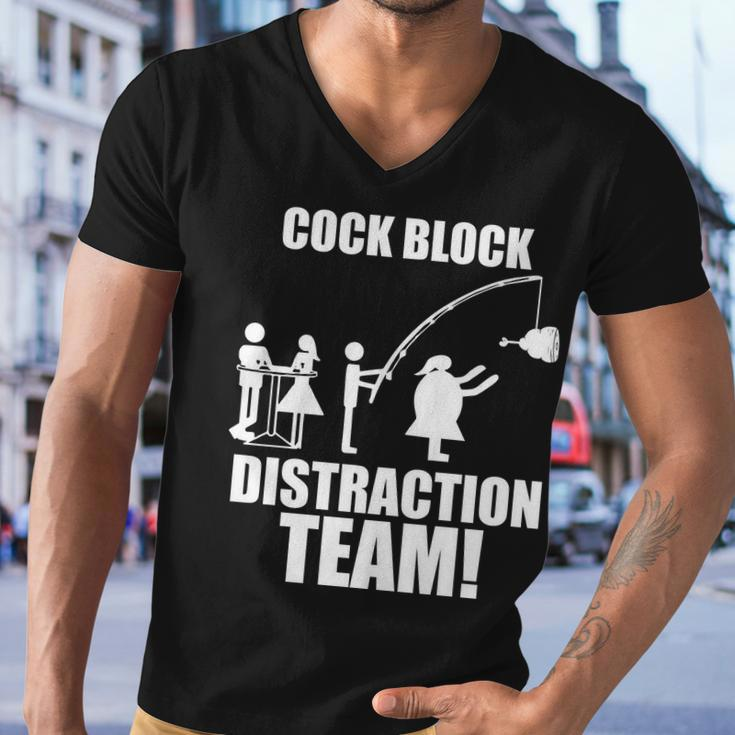 Cock Block Distraction Team Tshirt Men V-Neck Tshirt