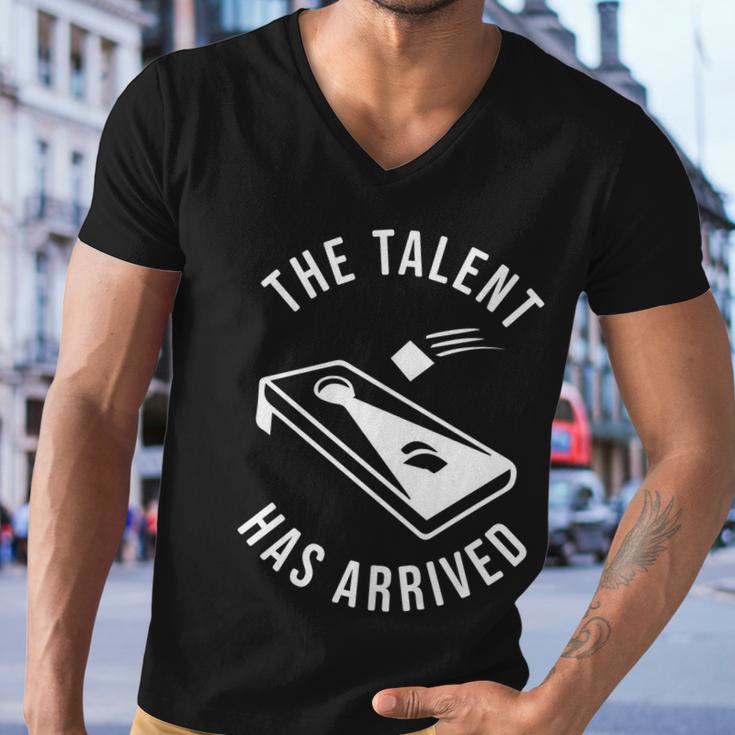 Cornhole The Talent Has Arrived Gift Men V-Neck Tshirt