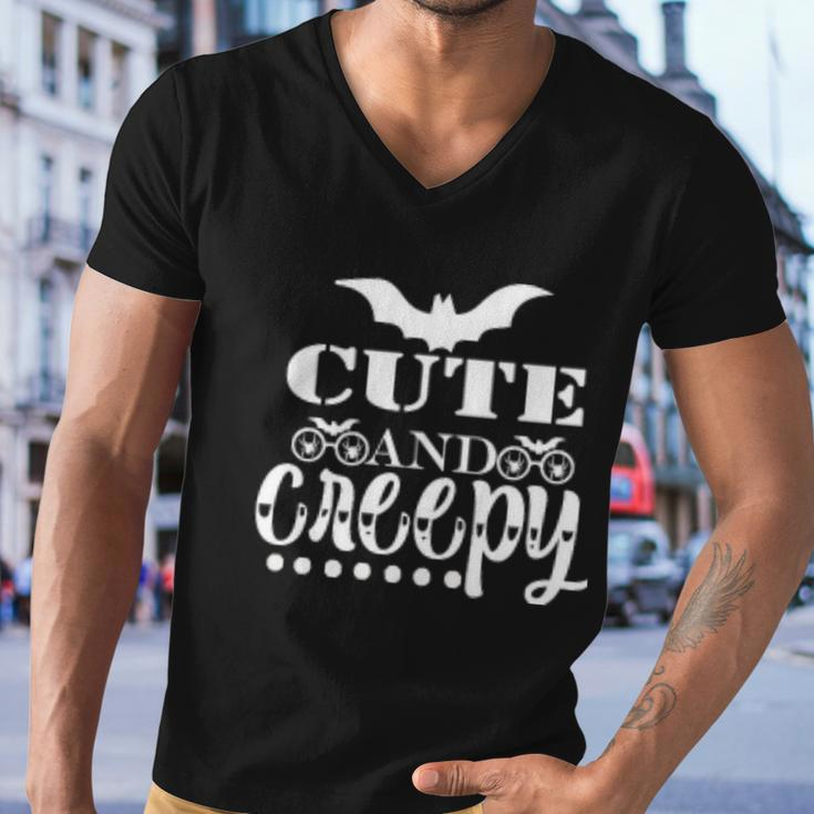 Cute And Creepy Halloween Quote Men V-Neck Tshirt
