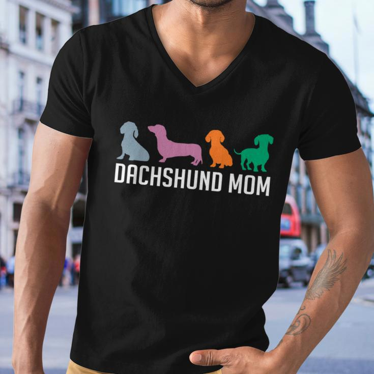 Dachshund Mom Wiener Doxie Mom Graphic Dog Lover Gift V2 Men V-Neck Tshirt