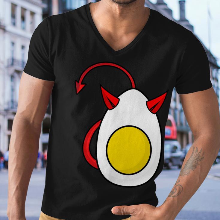 Deviled Egg Funny Halloween Costume Men V-Neck Tshirt