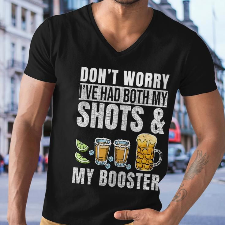 Dont Worry Ive Had Both My Shots And Booster Funny Vaccine Tshirt Men V-Neck Tshirt
