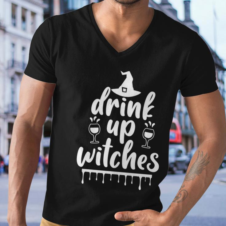 Drink Up Witches Halloween Quote V6 Men V-Neck Tshirt