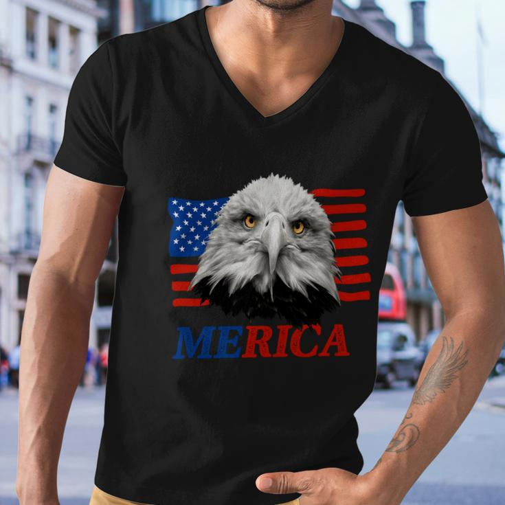 Eagle Mullet 4Th Of July Usa American Flag Merica Gift V11 Men V-Neck Tshirt