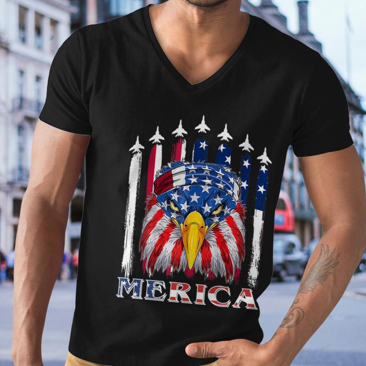 Eagle Mullet 4Th Of July Usa American Flag Merica Meaningful Gift V2 Men V-Neck Tshirt