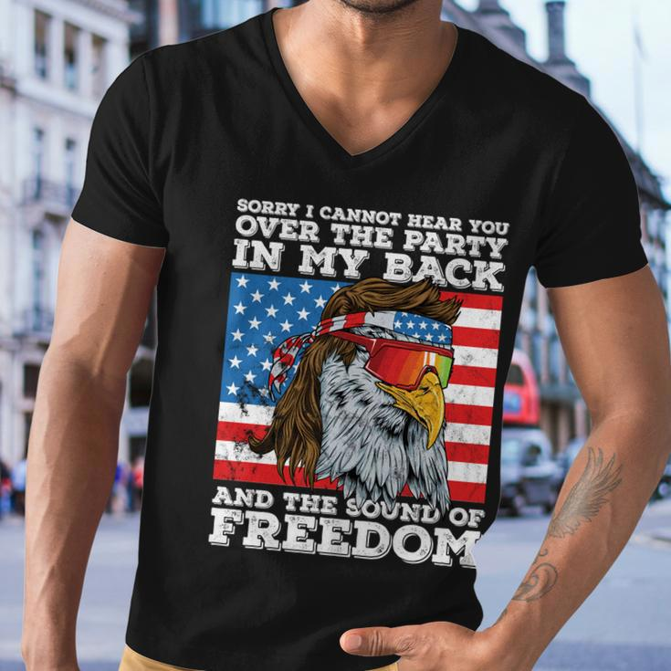 Eagle Mullet Party In The Back Sound Of Freedom 4Th Of July Gift Men V-Neck Tshirt
