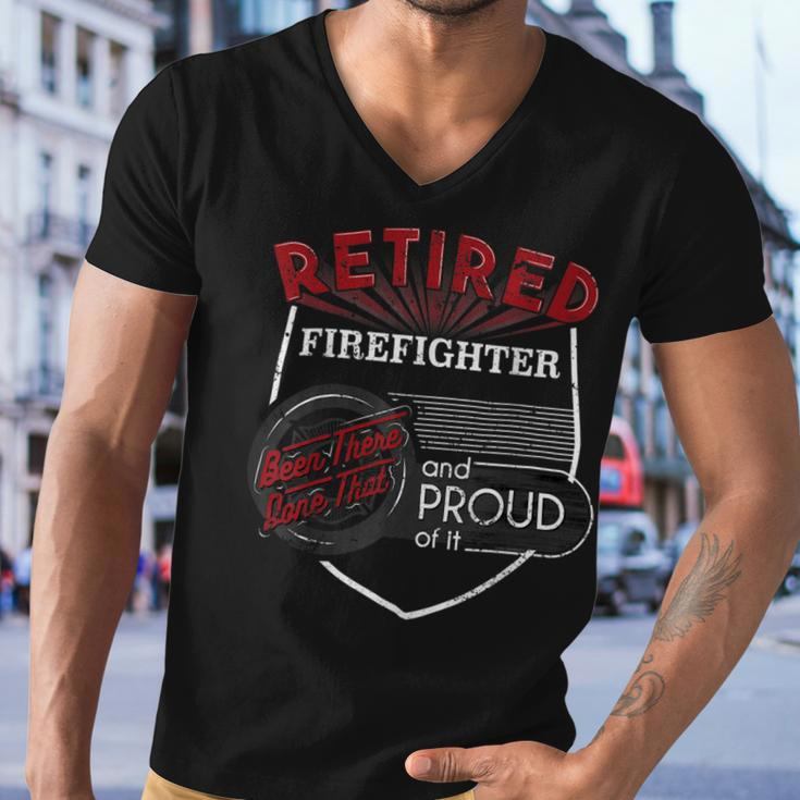 Firefighter Retired Firefighter Firefighter Retirement Gift Men V-Neck Tshirt