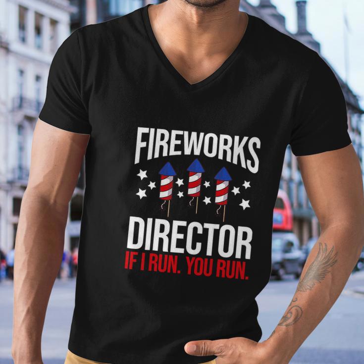 Firework Director Technician I Run You Run V2 Men V-Neck Tshirt