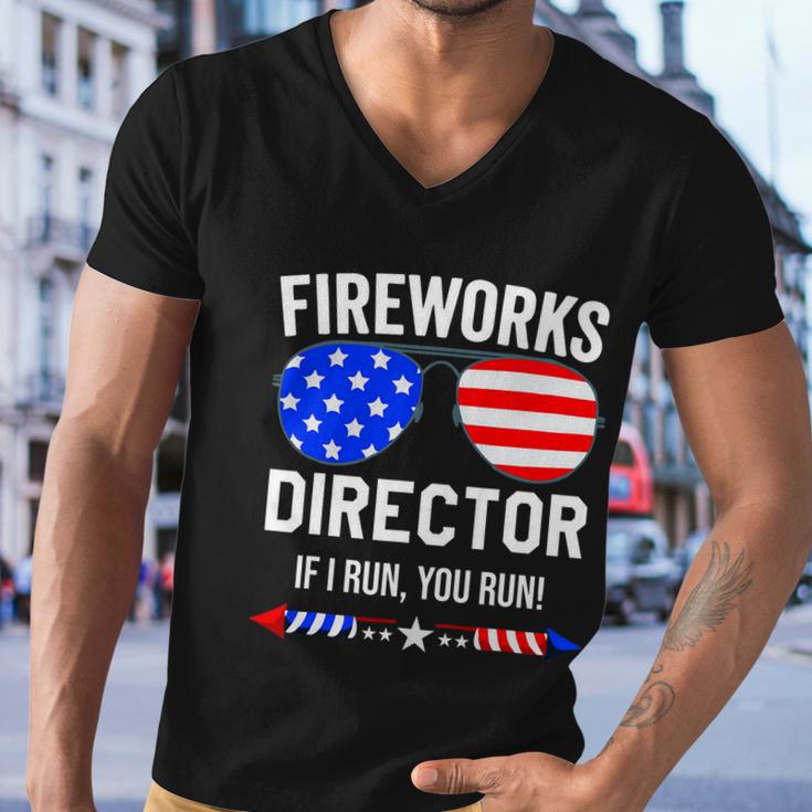 Fireworks Director Shirt Fireworks Director If I Run You Run Men V-Neck Tshirt