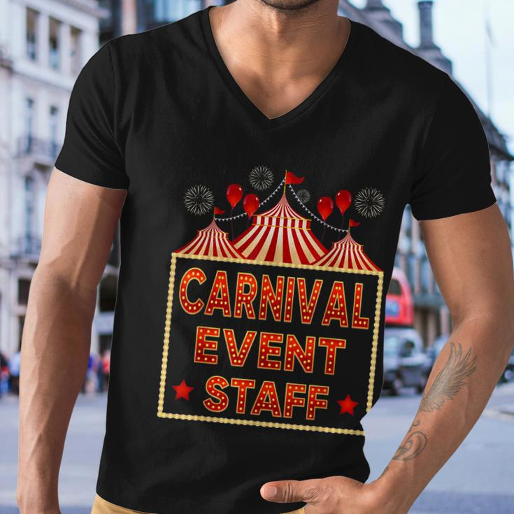 Funny Carnival Event Staff Circus Theme Quote Carnival Men V-Neck Tshirt