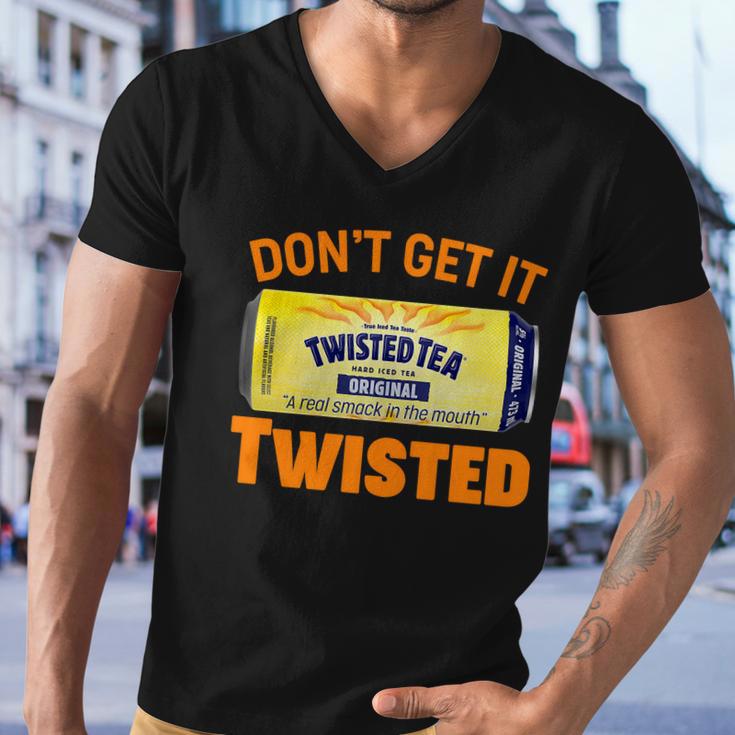 Funny Dont Get It Twisted Tea Meme Men V-Neck Tshirt