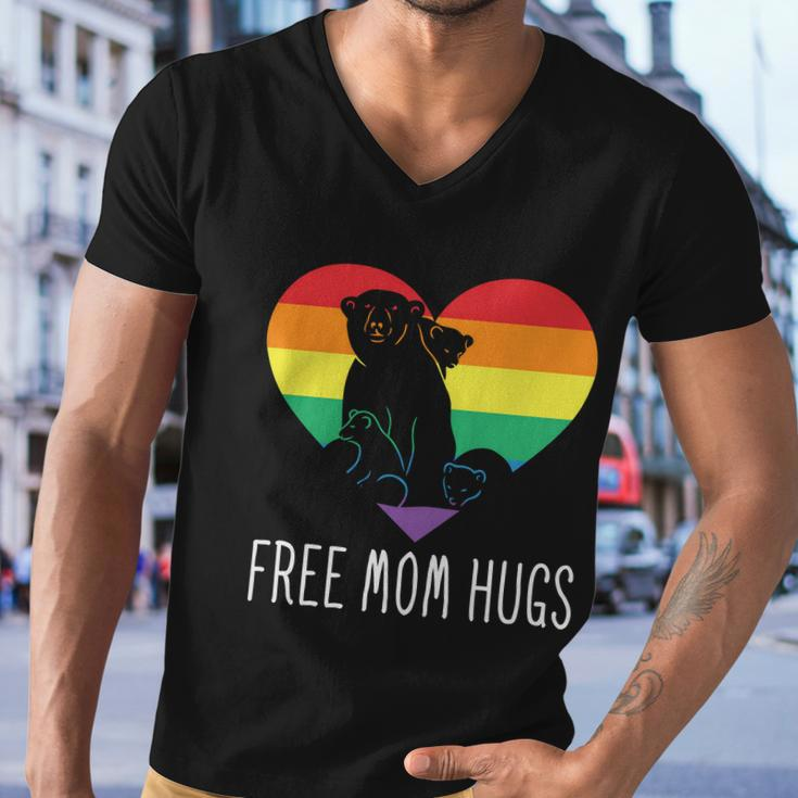 Funny Lgbt Free Mom Hugs Pride Month Men V-Neck Tshirt