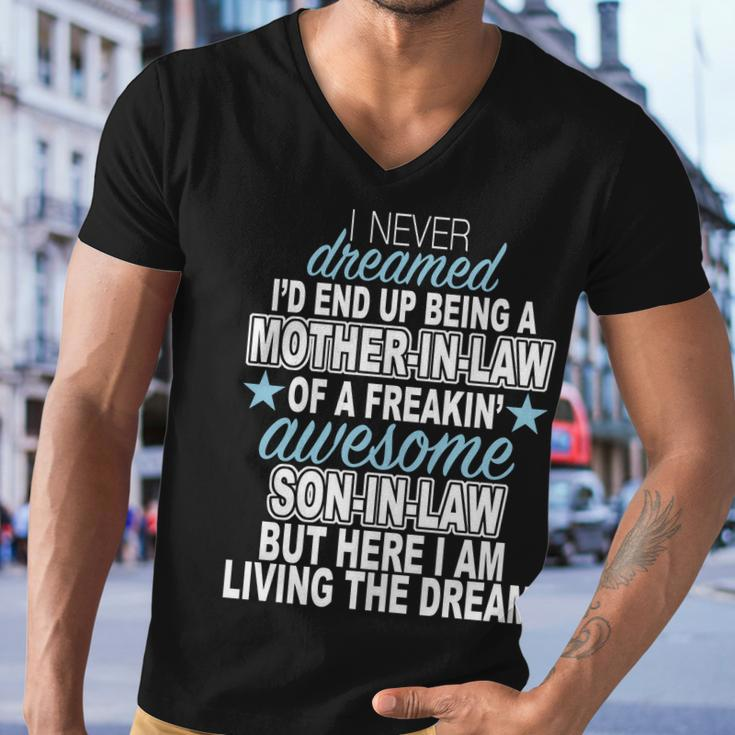 Funny Mother In Law Awesome Son In Law Men V-Neck Tshirt