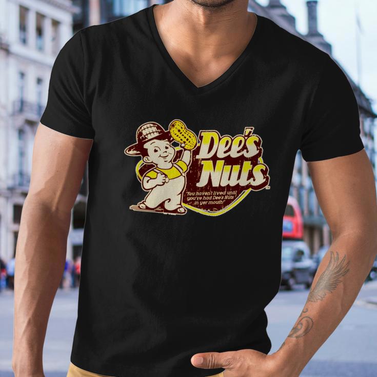 Funny Vintage Dees Nuts Logo Tshirt Men V-Neck Tshirt