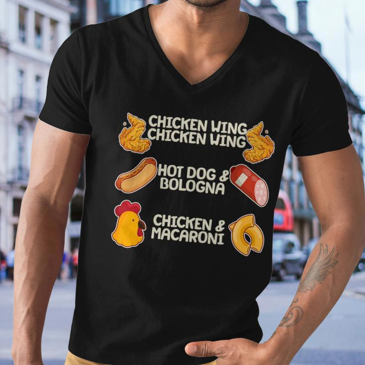 Funny Viral Chicken Wing Song Meme Men V-Neck Tshirt