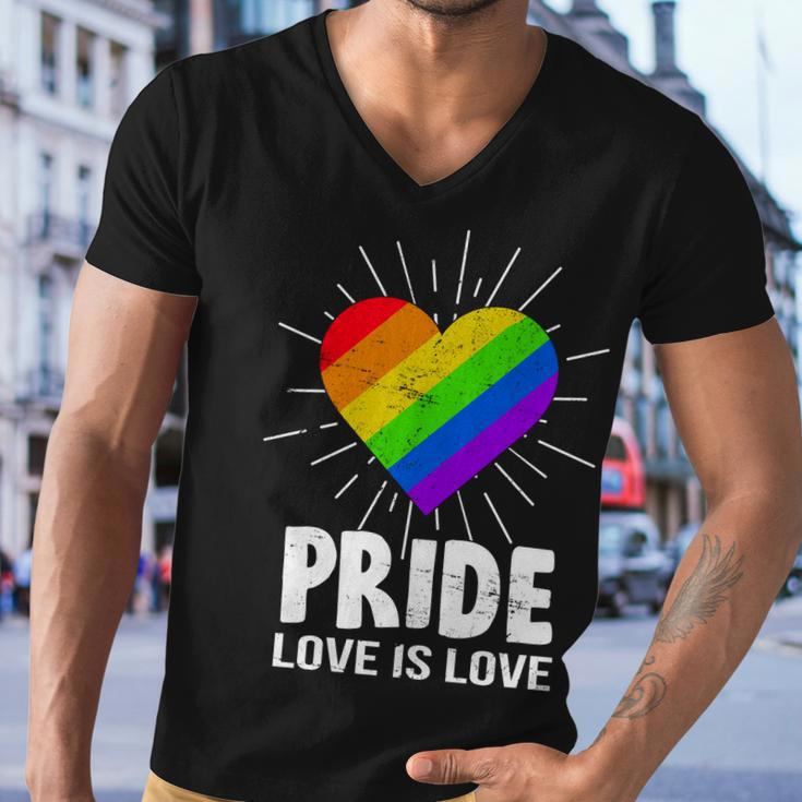 Gay Pride Love Is Love Lgbt Men V-Neck Tshirt