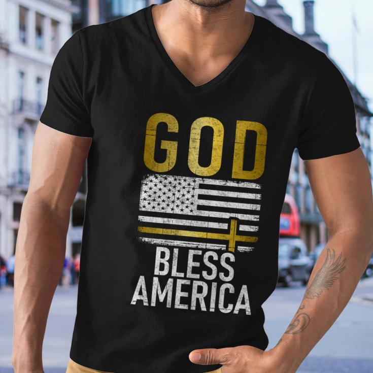 God Bless America Usa 4Th July Independence Gift Men V-Neck Tshirt